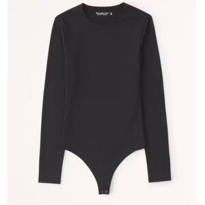 Abercrombie & Fitch Black Long Sleeve Bodysuit